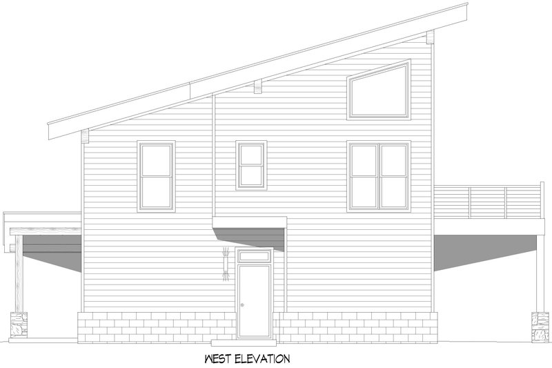 Home Plan - Exterior - Other Elevation for Beach House Plan #932-1167 - 6 bed, 6 bath