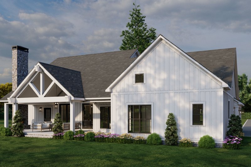 House Plan Design - Exterior - Other Elevation 3 for Farmhouse House Plan #923-440 - 3 bed, 2.5 bath