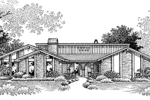 Dream House Plan - Exterior - Front Elevation House Plan #45-471 - 4 bed, 2 bath