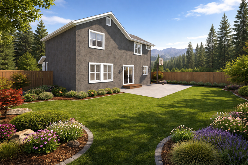 Architectural House Design - Exterior - Rear Elevation for Traditional House Plan #1060-455 - 3 bed, 2 bath