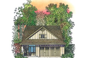 House Plan Design - Adobe / Southwestern Exterior - Front Elevation Plan #1016-111