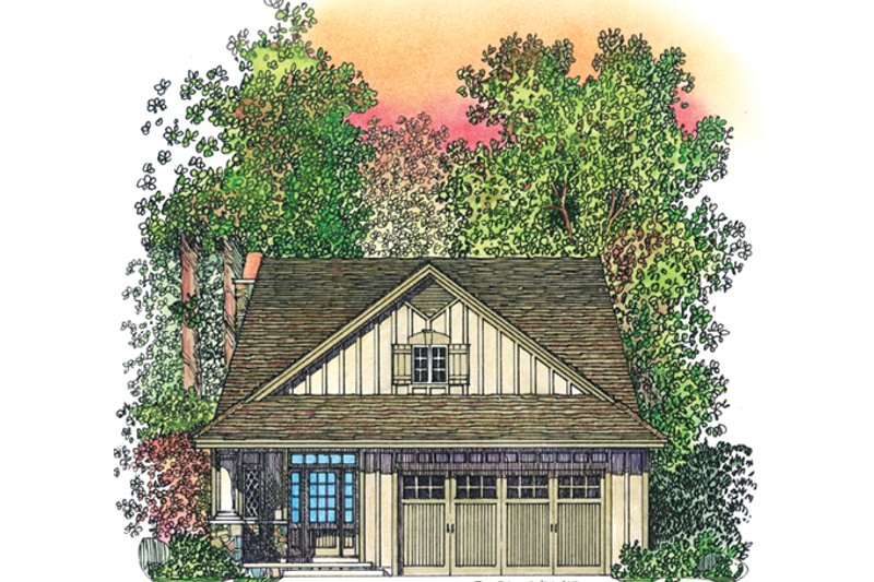 House Plan Design - Adobe / Southwestern Exterior - Front Elevation Plan #1016-111