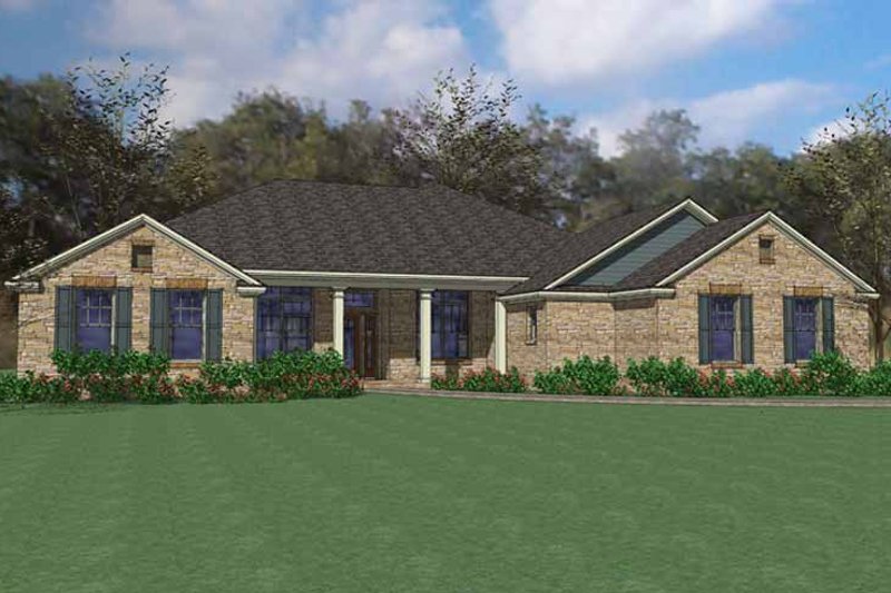 House Plan Design - Traditional Exterior - Front Elevation Plan #120-229