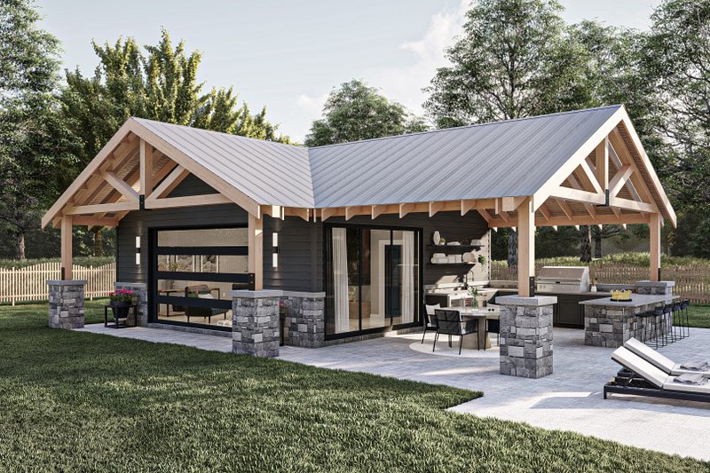 Dream House Plan - Craftsman Exterior - Front Elevation Plan #455-652
