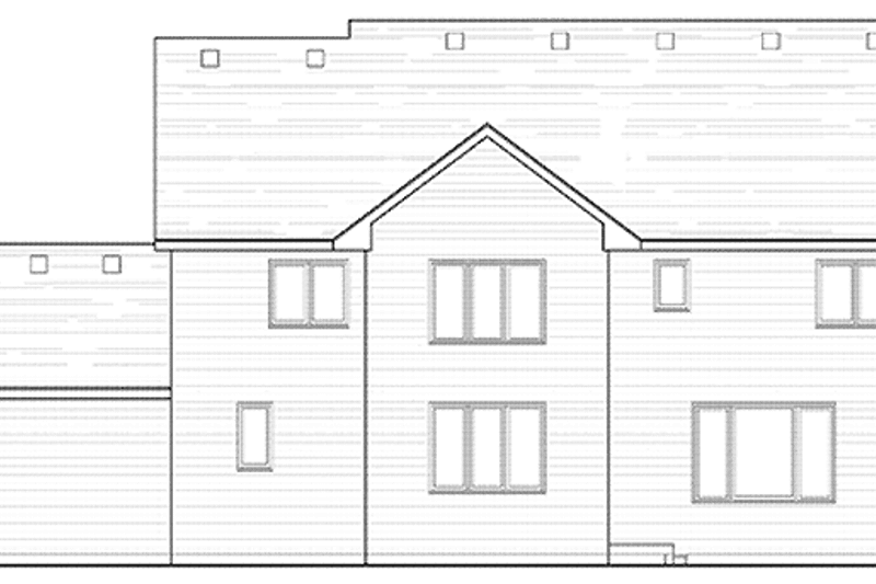 Home Plan - Exterior - Rear Elevation for Colonial House Plan #51-1006 - 4 bed, 2.5 bath