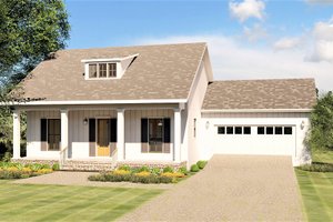 Exterior - Front Elevation 3 for Craftsman House Plan #44-235 - 3 bed, 2 bath