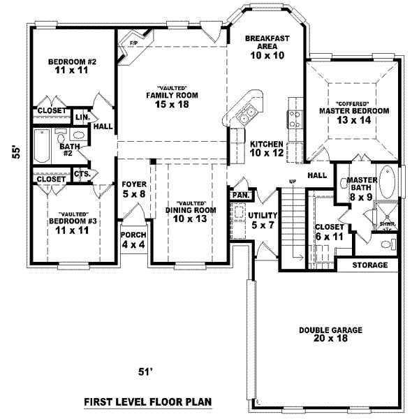 European Floor Plan - Main Floor Plan #81-1437