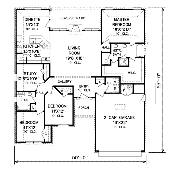 Traditional Floor Plan - Main Floor Plan #65-435
