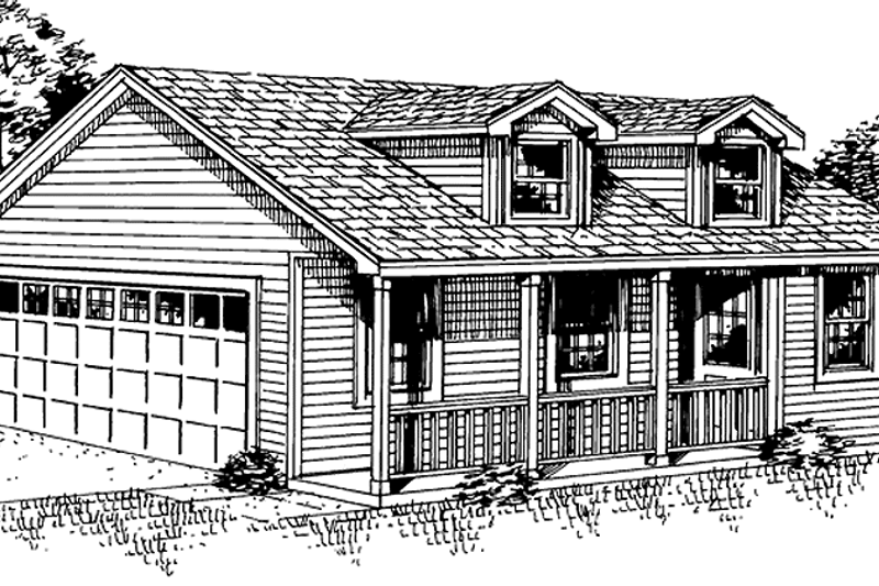 House Design - Country Exterior - Front Elevation Plan #410-3600