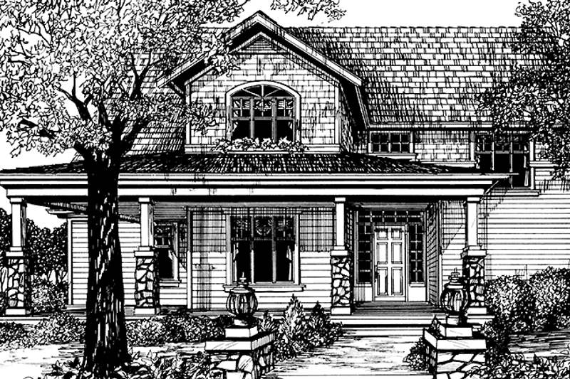 Dream House Plan - Country Exterior - Front Elevation Plan #966-50