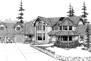 Home Plan - Country Exterior - Front Elevation Plan #303-472