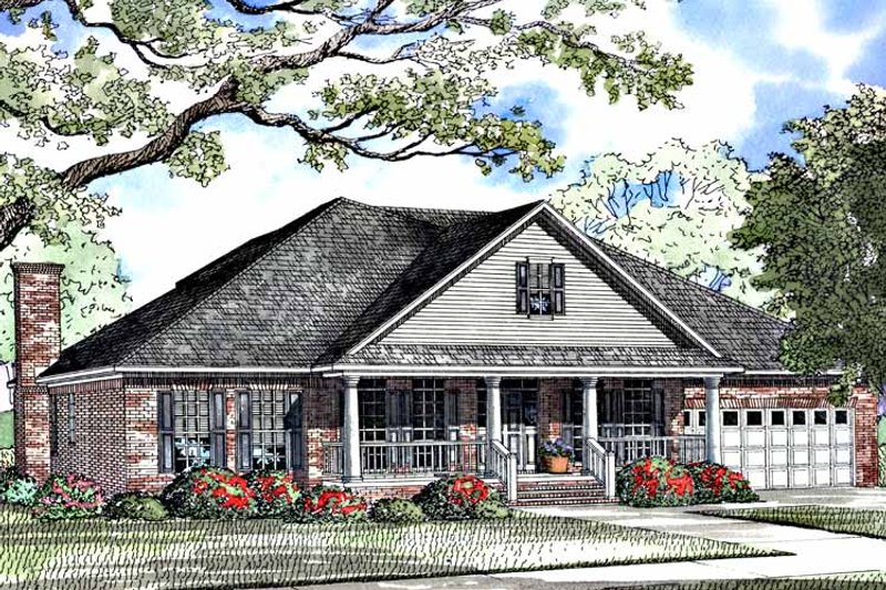 Dream House Plan - Classical Exterior - Front Elevation Plan #17-3248