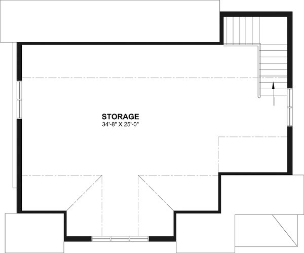 House Blueprint - Farmhouse Floor Plan - Upper Floor Plan #23-2861