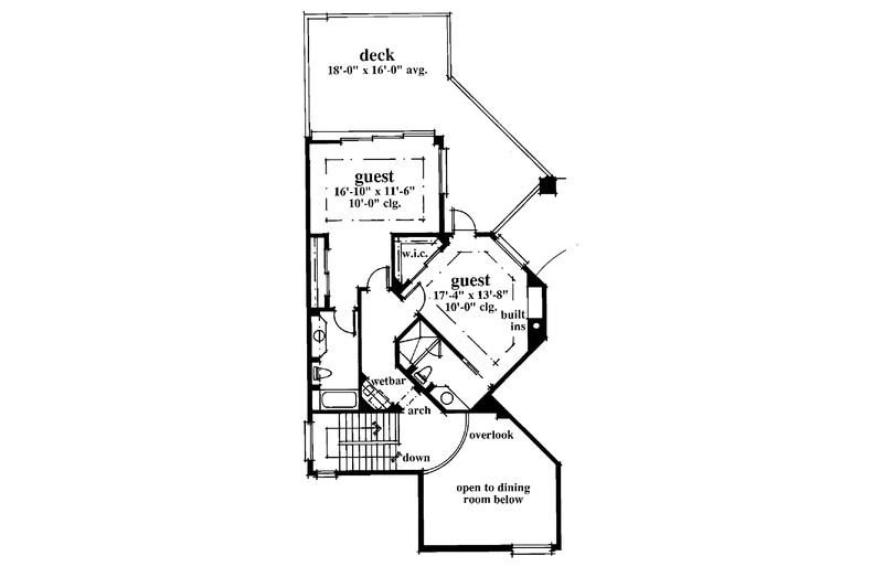 Dream House Plan - Floor Plan - Upper Floor for Mediterranean House Plan #930-106 - 4 bed, 5 bath