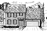 Colonial Style House Plan - 4 Beds 2.5 Baths 1966 Sq/Ft Plan #405-299 