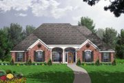 European Style House Plan - 4 Beds 3 Baths 2854 Sq/Ft Plan #40-142 