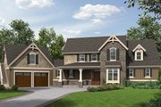 Craftsman Style House Plan - 3 Beds 3.5 Baths 3018 Sq/Ft Plan #48-923 