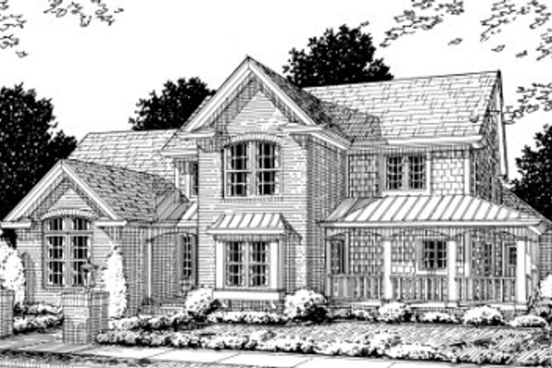 Dream House Plan - Country Exterior - Front Elevation Plan #20-356