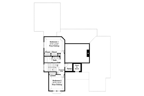 Floor Plan - Upper Floor for Victorian House Plan #930-209 - 3 bed, 2.5 bath