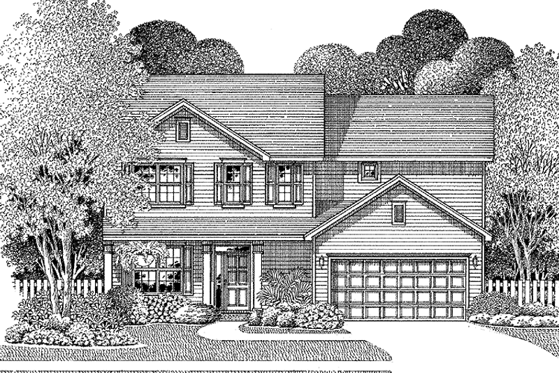 House Plan Design - Exterior - Front Elevation 3 for Country House Plan #999-75 - 3 bed, 2.5 bath