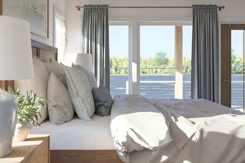 Architectural House Design - Interior - Master Bedroom 1 for Beach House Plan #455-779 - 2 bed, 2.5 bath