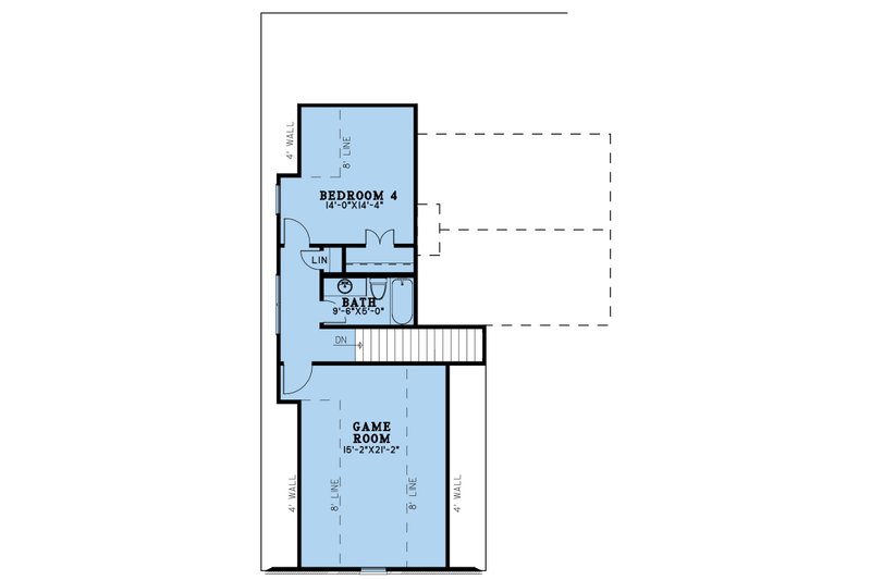 Dream House Plan - Floor Plan - Upper Floor for European House Plan #923-264 - 3 bed, 2 bath