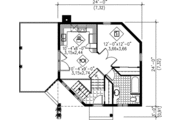 Cottage Style House Plan - 1 Beds 2 Baths 1062 Sq/Ft Plan #25-1118 