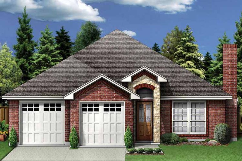 Home Plan - Exterior - Front Elevation 3 for Traditional House Plan #84-748 - 3 bed, 2 bath