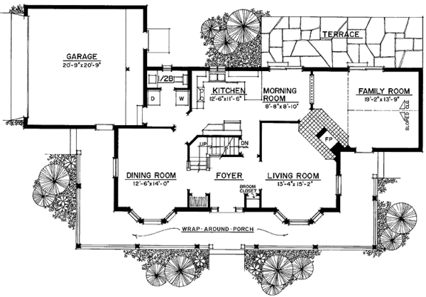 Dream House Plan - Victorian Floor Plan - Main Floor Plan #1016-54
