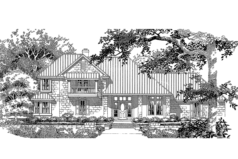 House Blueprint - Contemporary Exterior - Front Elevation Plan #472-301