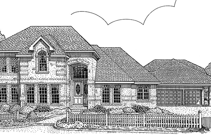 Dream House Plan - European Exterior - Front Elevation Plan #968-34