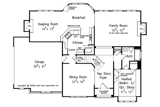 Floor Plan - Main Floor for European House Plan #927-861 - 5 bed, 4 bath