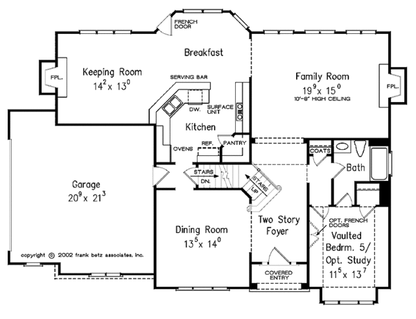 Dream House Plan - European Floor Plan - Main Floor Plan #927-861