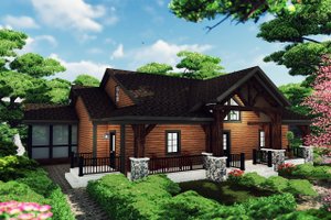 Exterior - Front Elevation for Craftsman House Plan #70-1494 - 3 bed, 2.5 bath