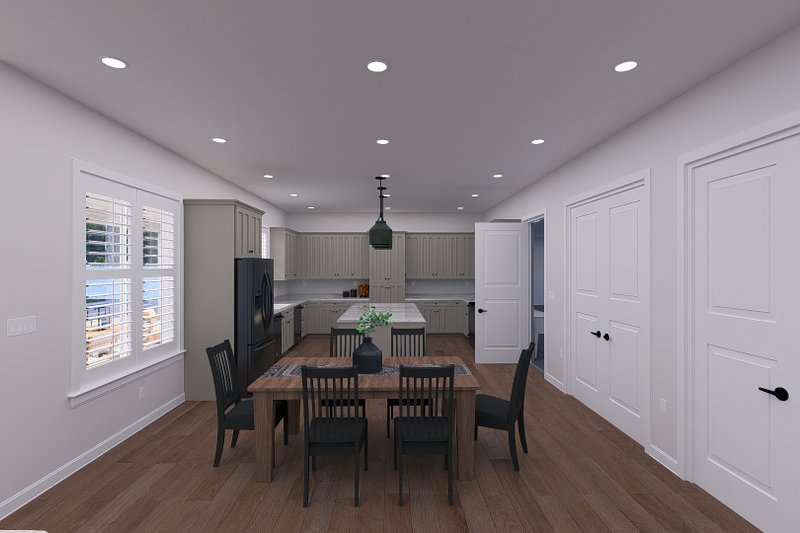 House Design - Interior - Dining Room for Farmhouse House Plan #1060-347 - 4 bed, 4.5 bath