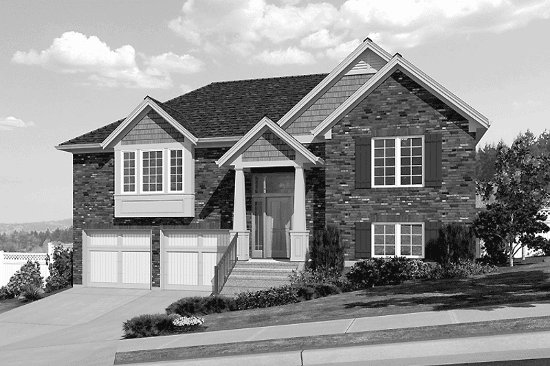 Home Plan - Exterior - Front Elevation 3 for Traditional House Plan #46-805 - 3 bed, 3 bath
