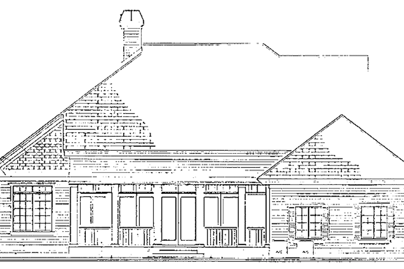 Home Plan - Exterior - Rear Elevation for Country House Plan #930-207 - 3 bed, 2.5 bath