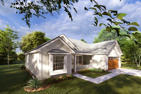 Exterior - Other Elevation for Cottage House Plan #513-2055 - 3 bed, 2 bath