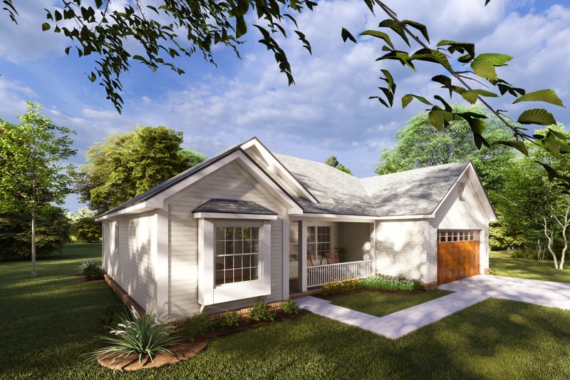 Architectural House Design - Exterior - Other Elevation for Cottage House Plan #513-2055 - 3 bed, 2 bath