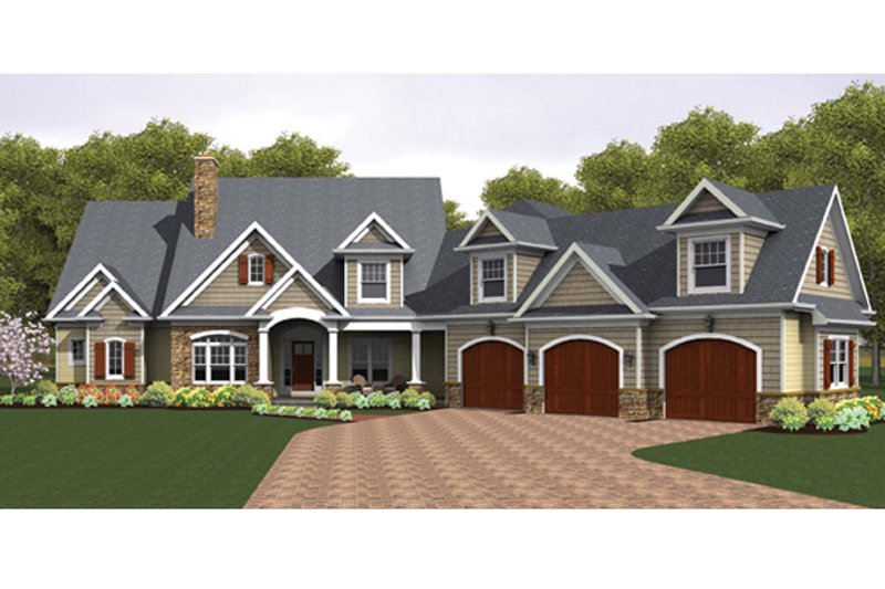 Colonial Style House Plan - 4 Beds 3.5 Baths 3247 Sq/Ft Plan #1010-40