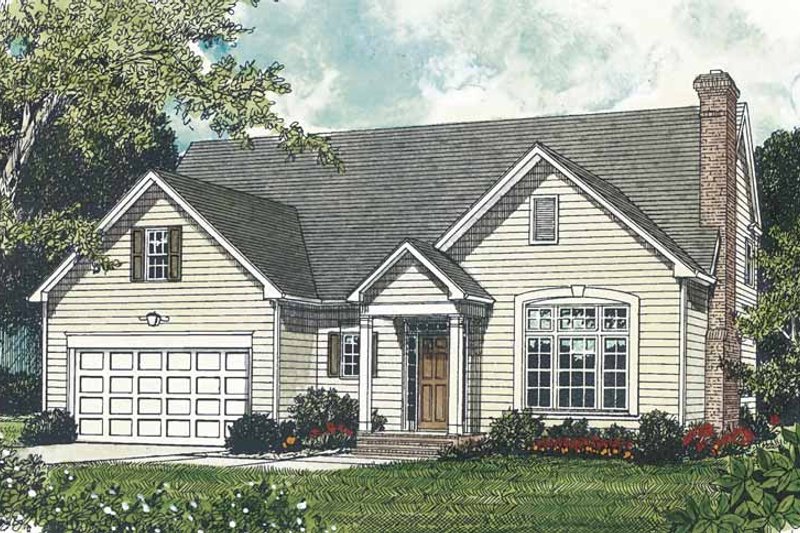 House Plan Design - Traditional Exterior - Front Elevation Plan #453-494