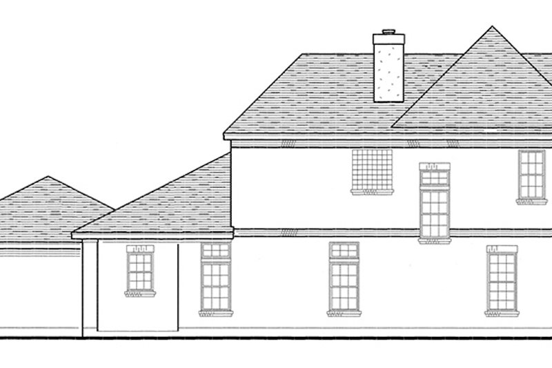 Dream House Plan - Exterior - Other Elevation 1 for European House Plan #410-3593 - 4 bed, 3.5 bath