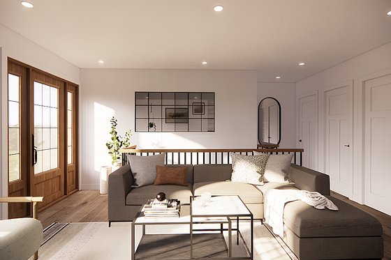Interior - Family Room 1 for Country House Plan #23-2463 - 3 bed, 2 bath