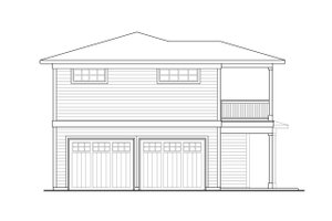 Exterior - Other Elevation for Traditional House Plan #124-1300 - 2 bed, 1.5 bath