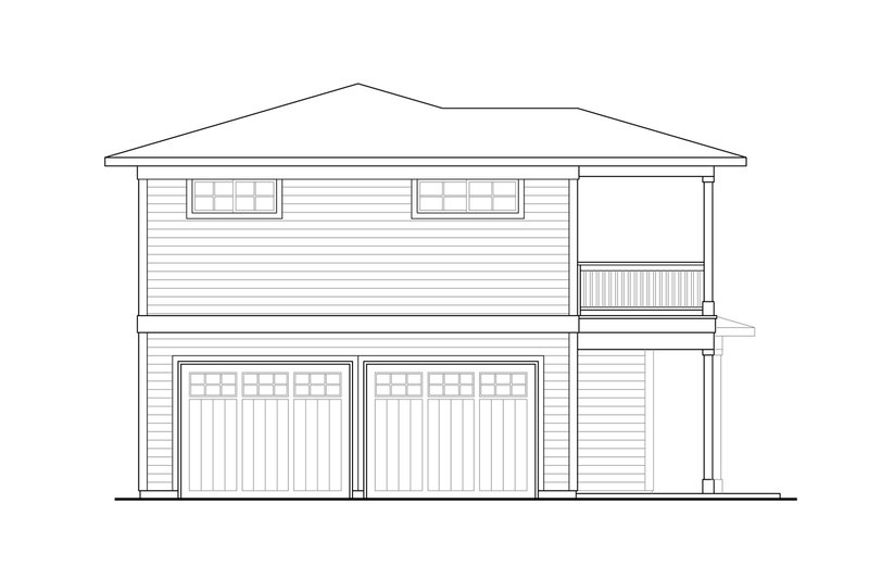 House Plan Design - Exterior - Other Elevation for Traditional House Plan #124-1300 - 2 bed, 1.5 bath
