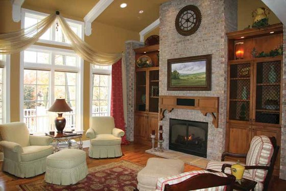 Interior - Family Room 2 for European House Plan #928-190 - 2 bed, 2.5 bath