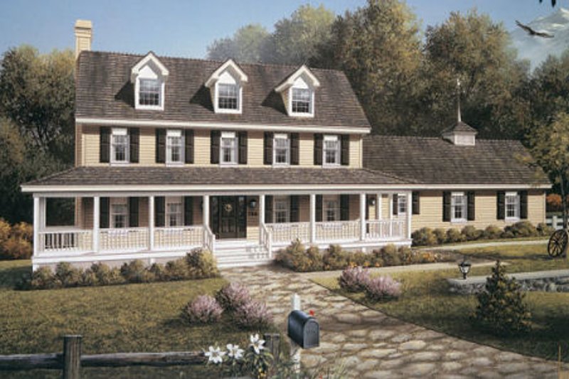 Country Style House Plan - 4 Beds 2.5 Baths 2727 Sq/Ft Plan #57-192
