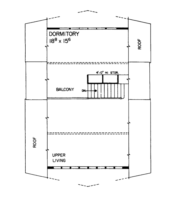Architectural House Design - Contemporary Floor Plan - Upper Floor Plan #72-546