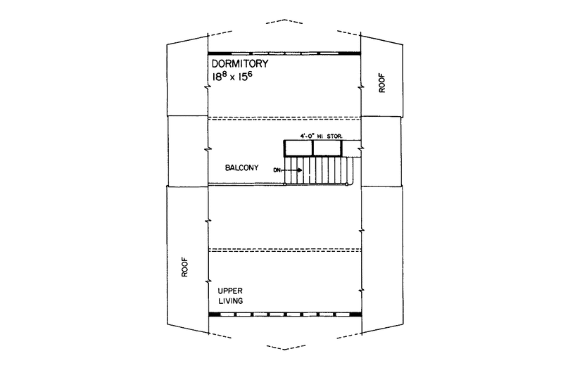 Home Plan - Floor Plan - Upper Floor for Contemporary House Plan #72-546 - 2 bed, 2 bath