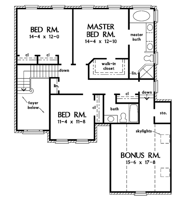 Dream House Plan - Country Floor Plan - Upper Floor Plan #929-463